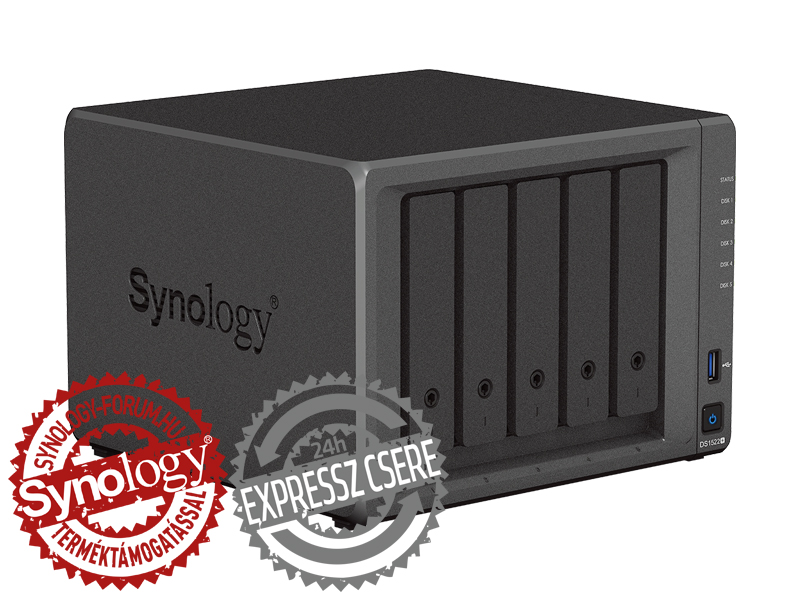 Synology - Hlzat NAS - NAS Synology DS1522+ (8Gb) DiskStation 5x3,5 USB 22,6-3,1 GHz CPU