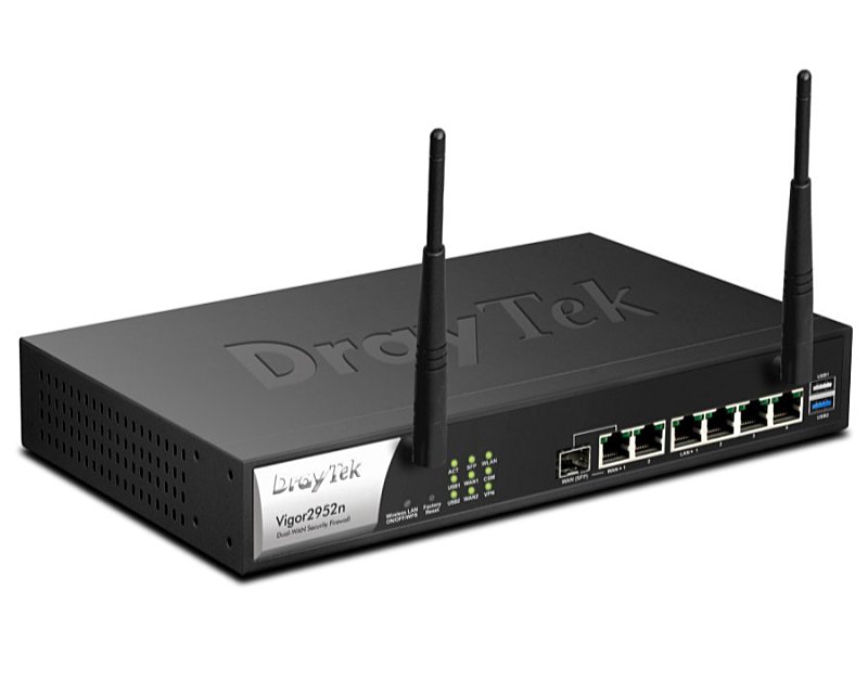 Draytek - Hlzat Router - Draytek Vigor2952 Dual-Wan Load Balancing VPN Router