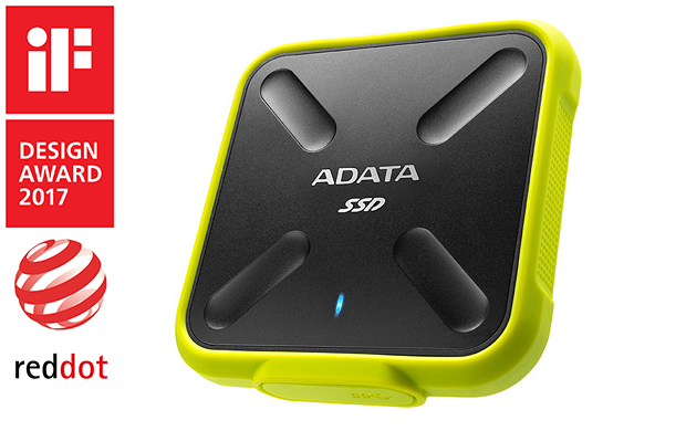 A-DATA - Drive SSD trol - A-DATA SD700 1TB USB3.1 hordozhat vz s porll SSD meghajt, srga