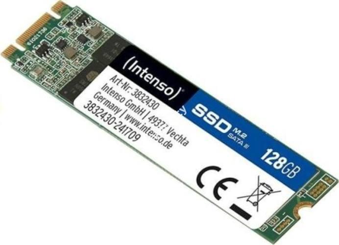 Intenso - Drive SSD trol - SSD Intenso M.2 2280 PCIe 128Gb 3832430 olvass: 520MB/s, rs: 300MB/s