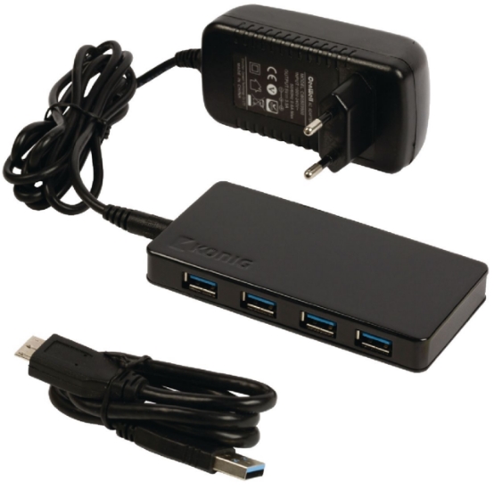 Knig - USB, Infra-Bluetooth Adapter - Knig 4-Port USB 2.0 Hub + tpegysg