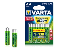 Varta - Elem, Akkumultor - Akku HR06 VARTA AA 2100mAh x4 V56706 Ready To Use